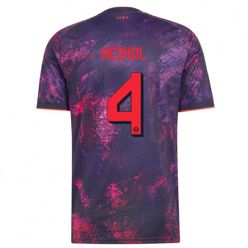 Danxen Homme Maillot David Heindl #4 Rouge Violet Troisieme 2026/27 T-Shirt