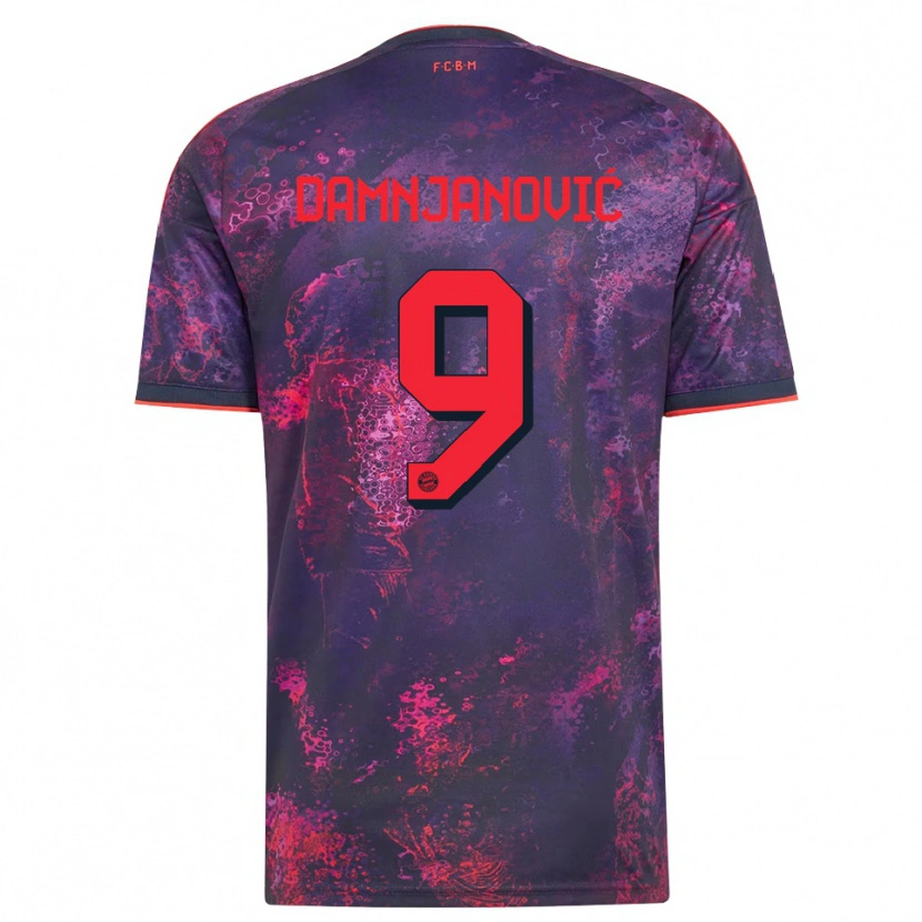 Danxen Homme Maillot Jovana Damnjanović #9 Rouge Violet Troisieme 2026/27 T-Shirt