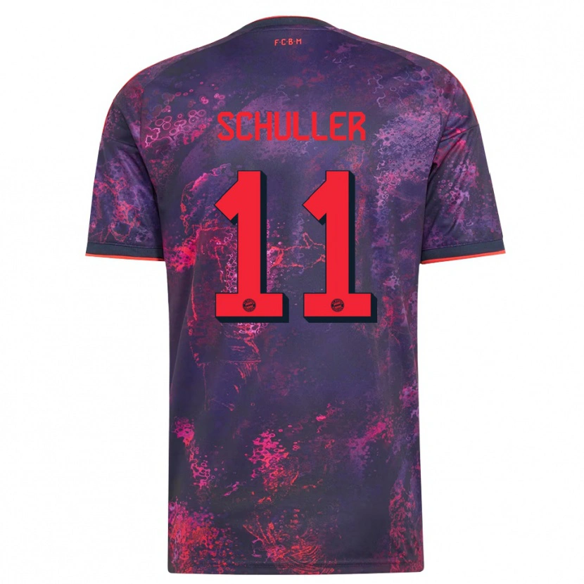 Danxen Homme Maillot Lea Schuller #11 Rouge Violet Troisieme 2026/27 T-Shirt