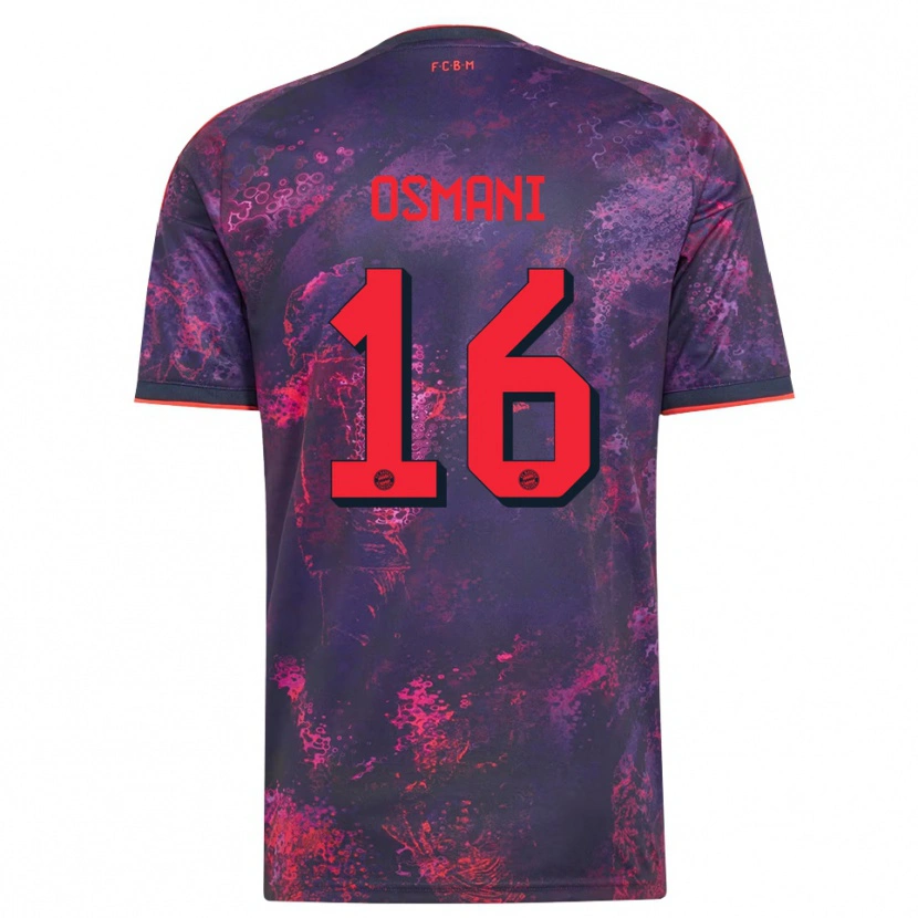 Danxen Homme Maillot Erblin Osmani #16 Rouge Violet Troisieme 2026/27 T-Shirt