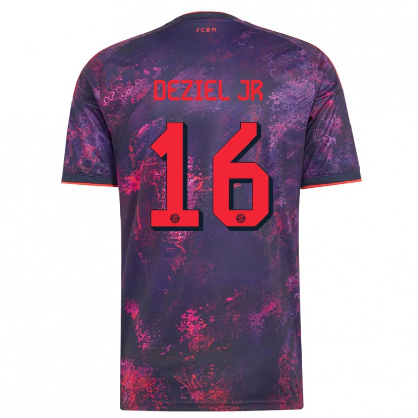 Danxen Homme Maillot Robert Deziel Jr #16 Rouge Violet Troisieme 2026/27 T-Shirt