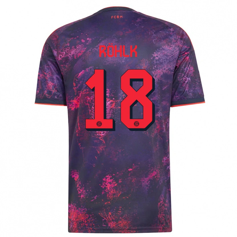 Danxen Homme Maillot Jona Röhlk #18 Rouge Violet Troisieme 2026/27 T-Shirt