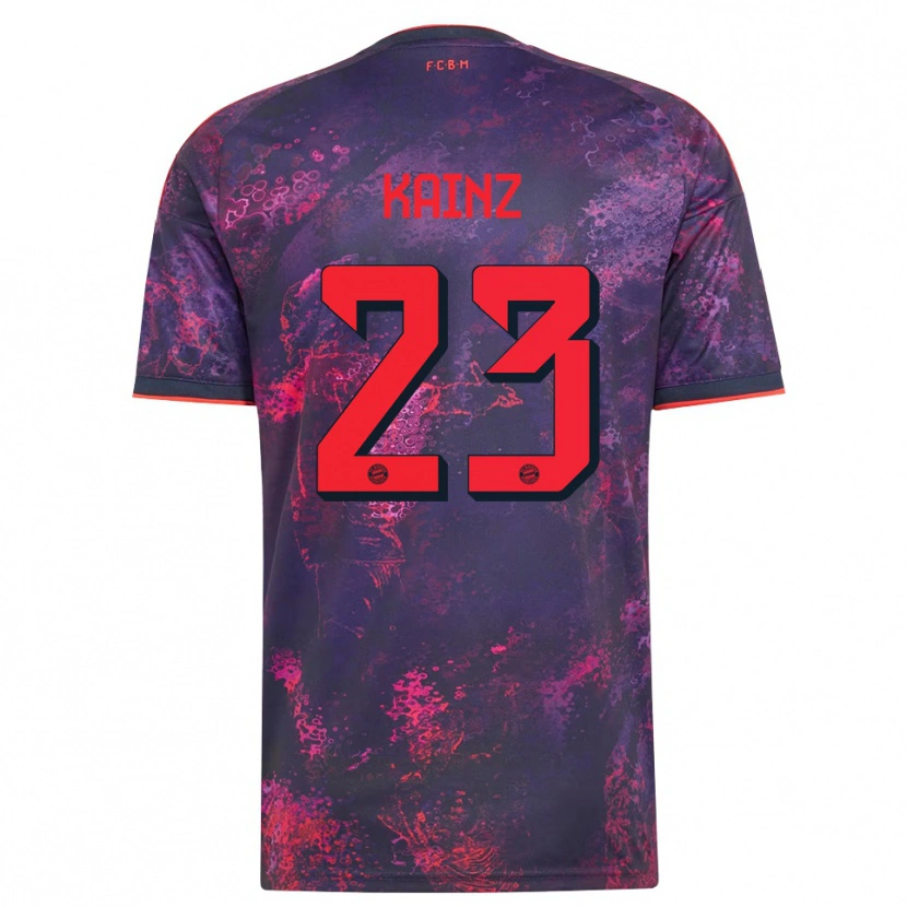 Danxen Homme Maillot Manuel Kainz #23 Rouge Violet Troisieme 2026/27 T-Shirt