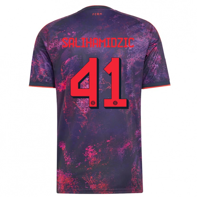 Danxen Homme Maillot Nick Salihamidzic #41 Rouge Violet Troisieme 2026/27 T-Shirt