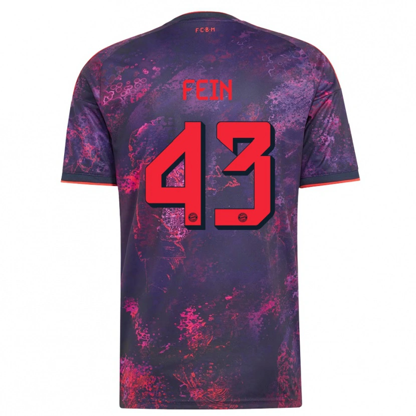 Danxen Homme Maillot Adrian Fein #43 Rouge Violet Troisieme 2026/27 T-Shirt