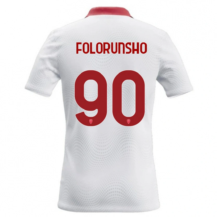 Danxen Femme Maillot Michael Folorunsho #90 Blanc Rouge Tenues Extérieur 2026/27 T-Shirt