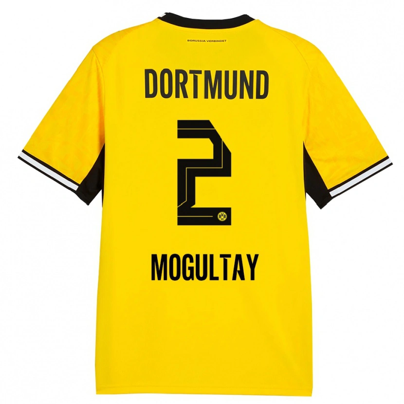 Danxen Femme Maillot Baran Mogultay #2 Jaune Noir Blanc Tenues Domicile 2026/27 T-Shirt