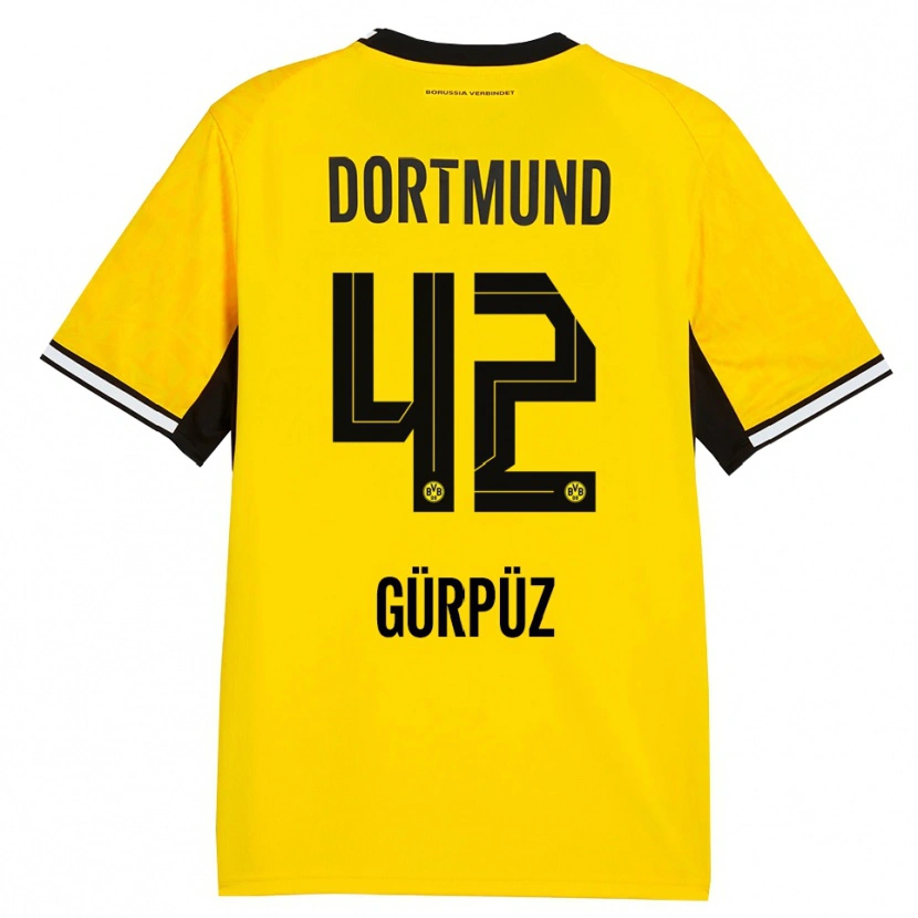 Danxen Femme Maillot Goktan Gurpuz #42 Jaune Noir Blanc Tenues Domicile 2026/27 T-Shirt