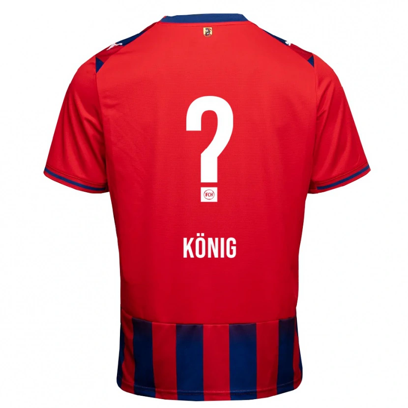Danxen Femme Maillot Tom König #0 Bleu Roi Blanc Rouge Tenues Domicile 2026/27 T-Shirt
