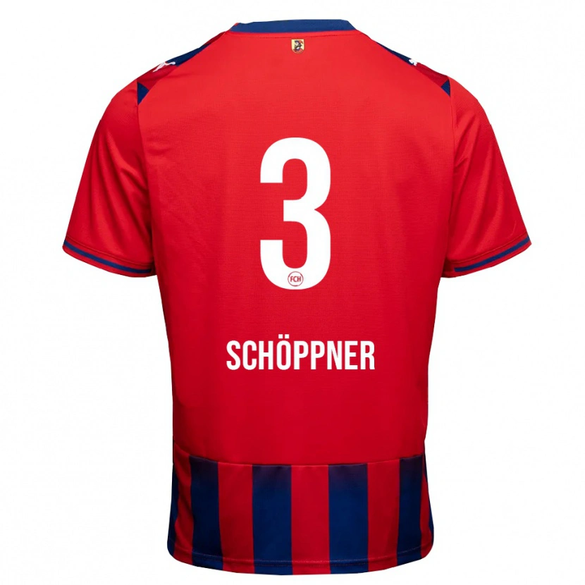 Danxen Femme Maillot Jan Schöppner #3 Bleu Roi Blanc Rouge Tenues Domicile 2026/27 T-Shirt