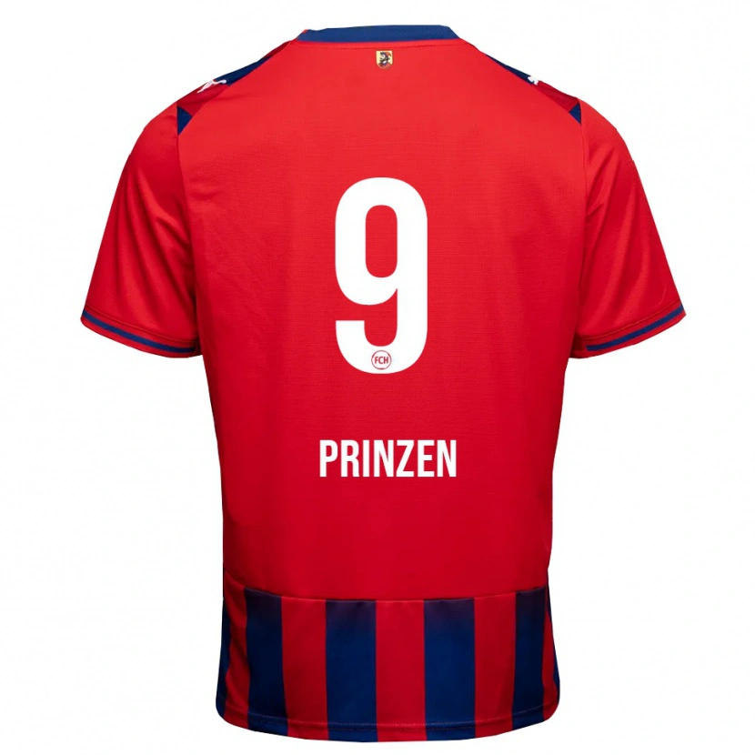 Danxen Femme Maillot Marlon Prinzen #9 Bleu Roi Blanc Rouge Tenues Domicile 2026/27 T-Shirt