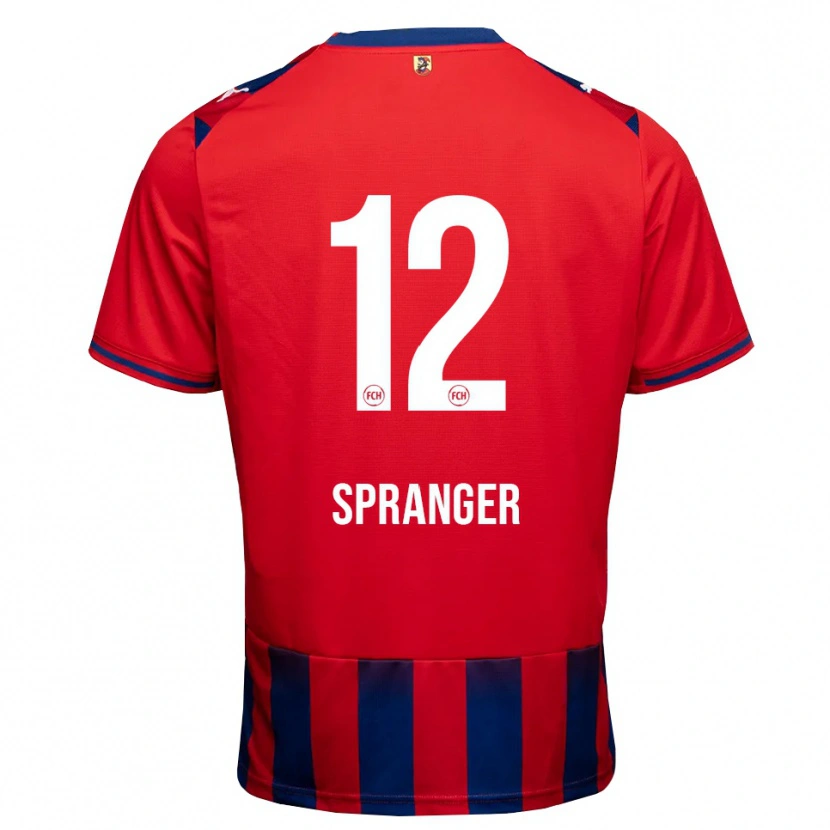 Danxen Femme Maillot Luke Spranger #12 Bleu Roi Blanc Rouge Tenues Domicile 2026/27 T-Shirt