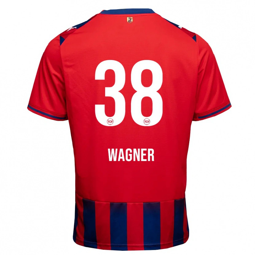 Danxen Femme Maillot Yannik Wagner #38 Bleu Roi Blanc Rouge Tenues Domicile 2026/27 T-Shirt