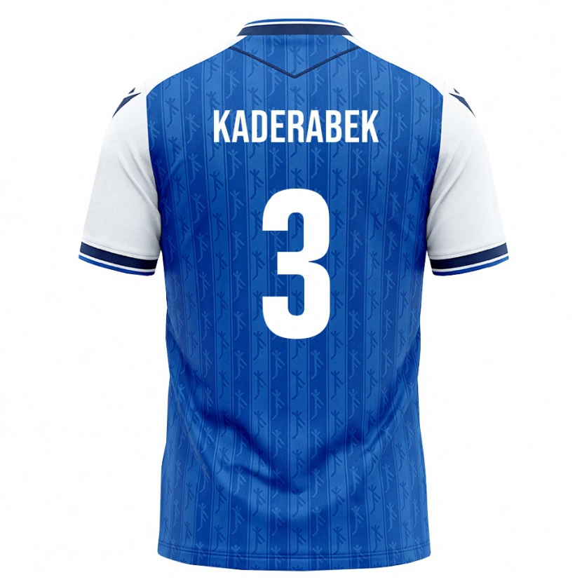 Danxen Femme Maillot Pavel Kaderabek #3 Bleu Roi Blanc Tenues Domicile 2026/27 T-Shirt
