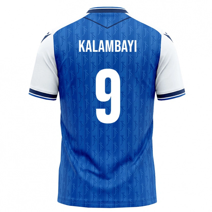 Danxen Femme Maillot Simon Kalambayi #9 Bleu Roi Blanc Tenues Domicile 2026/27 T-Shirt