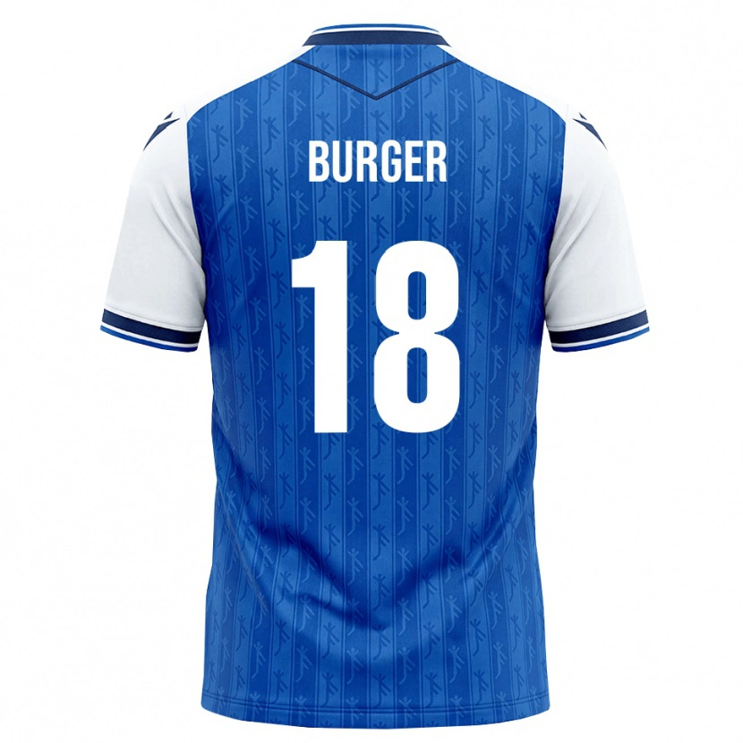 Danxen Femme Maillot Wouter Burger #18 Bleu Roi Blanc Tenues Domicile 2026/27 T-Shirt