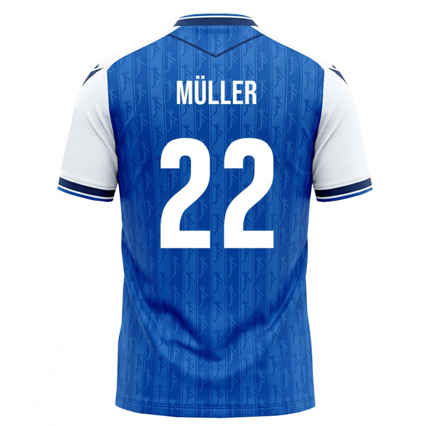 Danxen Femme Maillot Tim Müller #22 Bleu Roi Blanc Tenues Domicile 2026/27 T-Shirt
