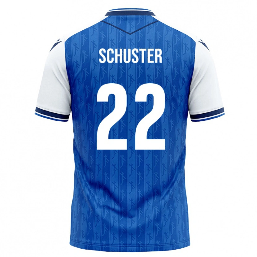 Danxen Femme Maillot Julian Schuster #22 Bleu Roi Blanc Tenues Domicile 2026/27 T-Shirt