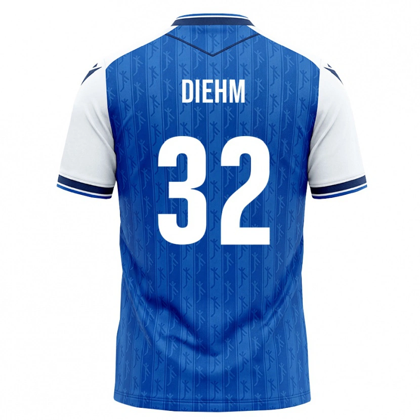 Danxen Femme Maillot Vanessa Diehm #32 Bleu Roi Blanc Tenues Domicile 2026/27 T-Shirt