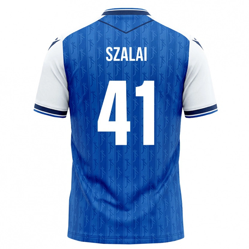 Danxen Femme Maillot Attila Szalai #41 Bleu Roi Blanc Tenues Domicile 2026/27 T-Shirt