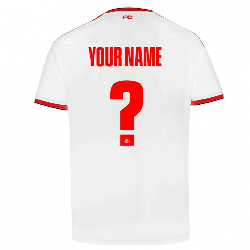 Danxen Femme Maillot Votre Nom #0 Blanc Rouge Noir Tenues Domicile 2026/27 T-Shirt