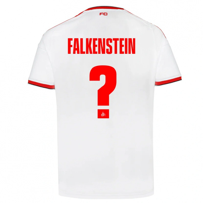 Danxen Femme Maillot Emilio Falkenstein #0 Blanc Rouge Noir Tenues Domicile 2026/27 T-Shirt