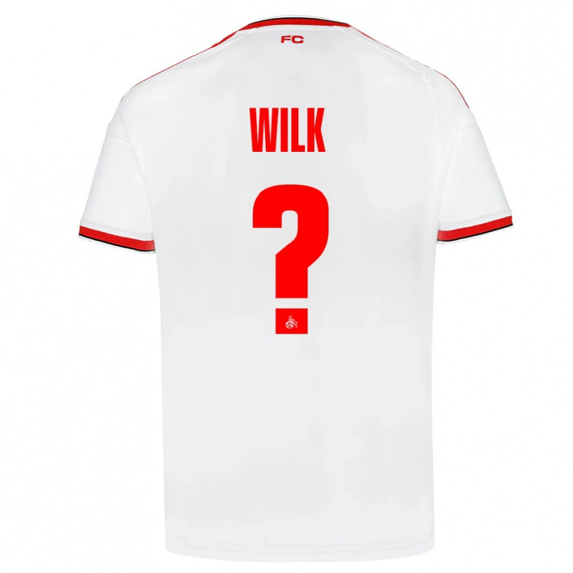 Danxen Femme Maillot Emil Wilk #0 Blanc Rouge Noir Tenues Domicile 2026/27 T-Shirt