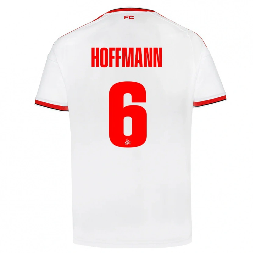 Danxen Femme Maillot Niklas Hoffmann #6 Blanc Rouge Noir Tenues Domicile 2026/27 T-Shirt