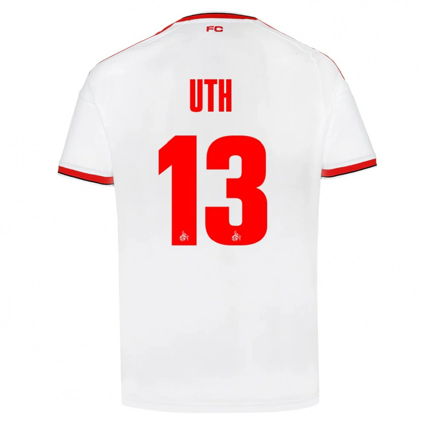 Danxen Femme Maillot Mark Uth #13 Blanc Rouge Noir Tenues Domicile 2026/27 T-Shirt
