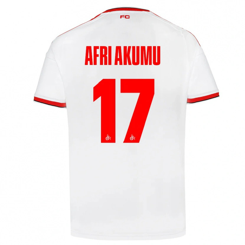 Danxen Femme Maillot Maik Afri Akumu #17 Blanc Rouge Noir Tenues Domicile 2026/27 T-Shirt