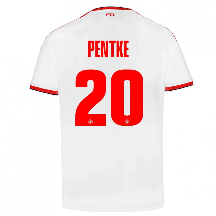 Danxen Femme Maillot Philipp Pentke #20 Blanc Rouge Noir Tenues Domicile 2026/27 T-Shirt