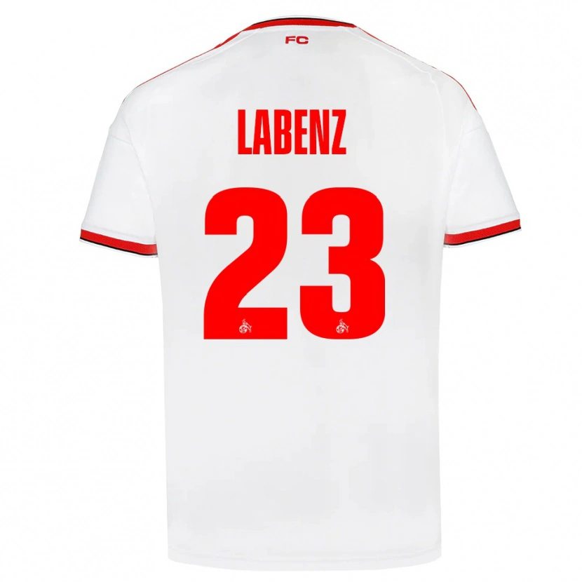 Danxen Femme Maillot Luiz Labenz #23 Blanc Rouge Noir Tenues Domicile 2026/27 T-Shirt