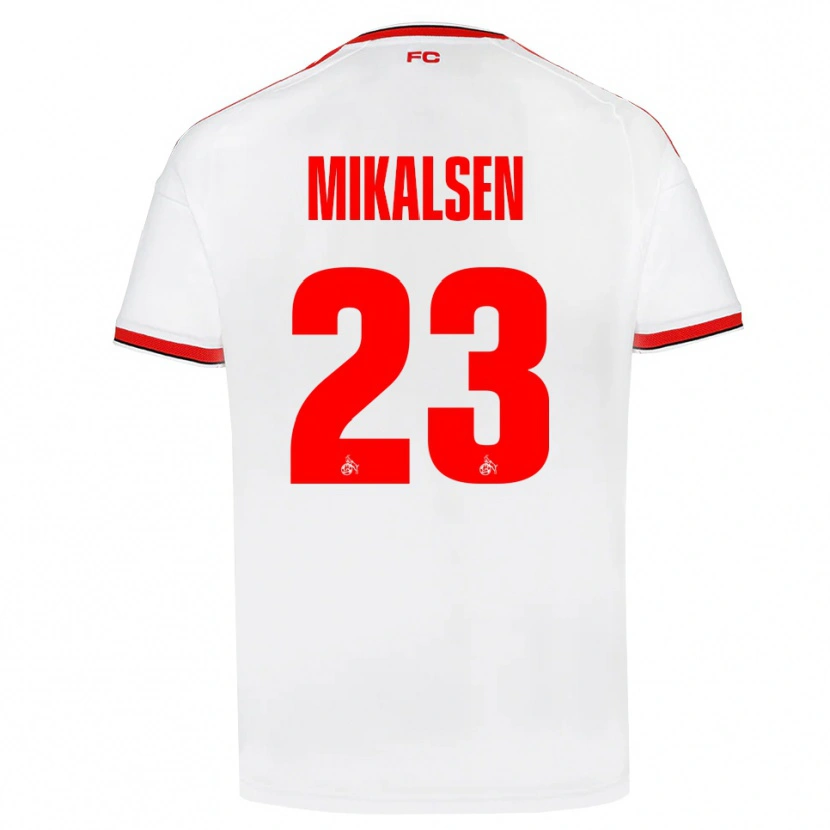 Danxen Femme Maillot Aurora Mikalsen #23 Blanc Rouge Noir Tenues Domicile 2026/27 T-Shirt
