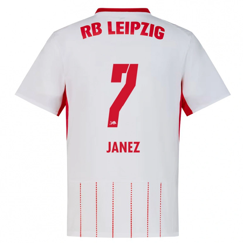 Danxen Femme Maillot Korina Lara Janež #7 Rouge Blanc Jaune Tenues Domicile 2026/27 T-Shirt