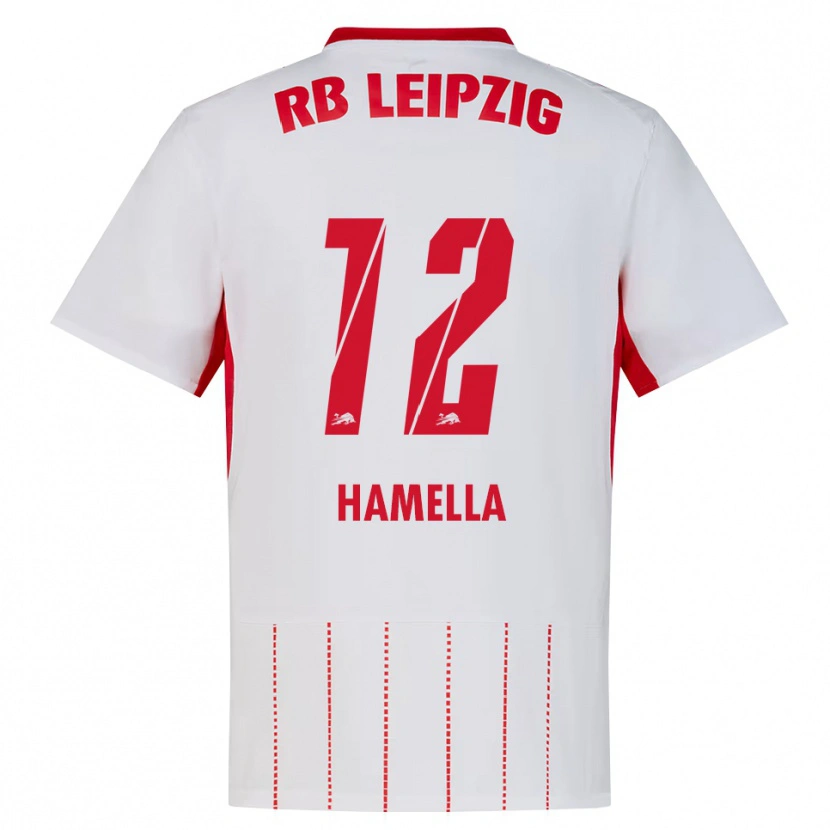 Danxen Femme Maillot Karl Hamella #12 Rouge Blanc Jaune Tenues Domicile 2026/27 T-Shirt