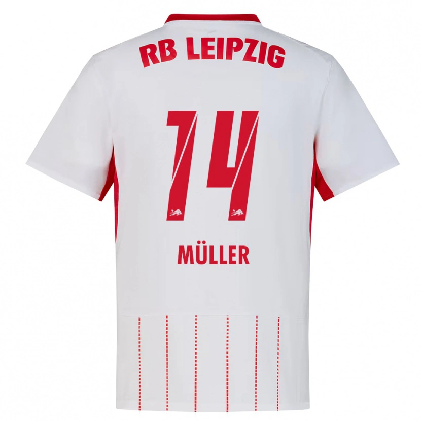 Danxen Femme Maillot Hannes Müller #14 Rouge Blanc Jaune Tenues Domicile 2026/27 T-Shirt
