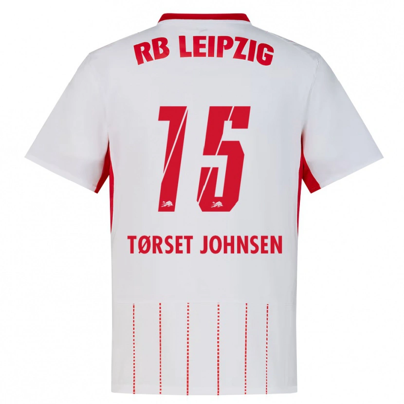 Danxen Femme Maillot Patrik Tørset Johnsen #15 Rouge Blanc Jaune Tenues Domicile 2026/27 T-Shirt