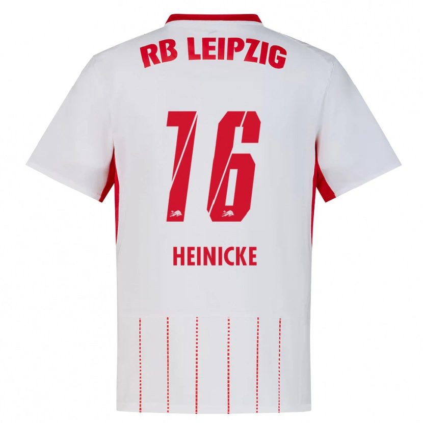 Danxen Femme Maillot Niklas Heinicke #16 Rouge Blanc Jaune Tenues Domicile 2026/27 T-Shirt