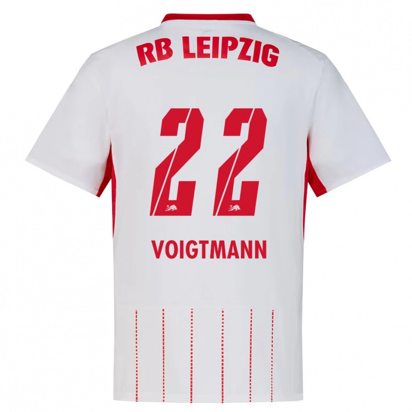 Danxen Femme Maillot Alexander Voigtmann #22 Rouge Blanc Jaune Tenues Domicile 2026/27 T-Shirt
