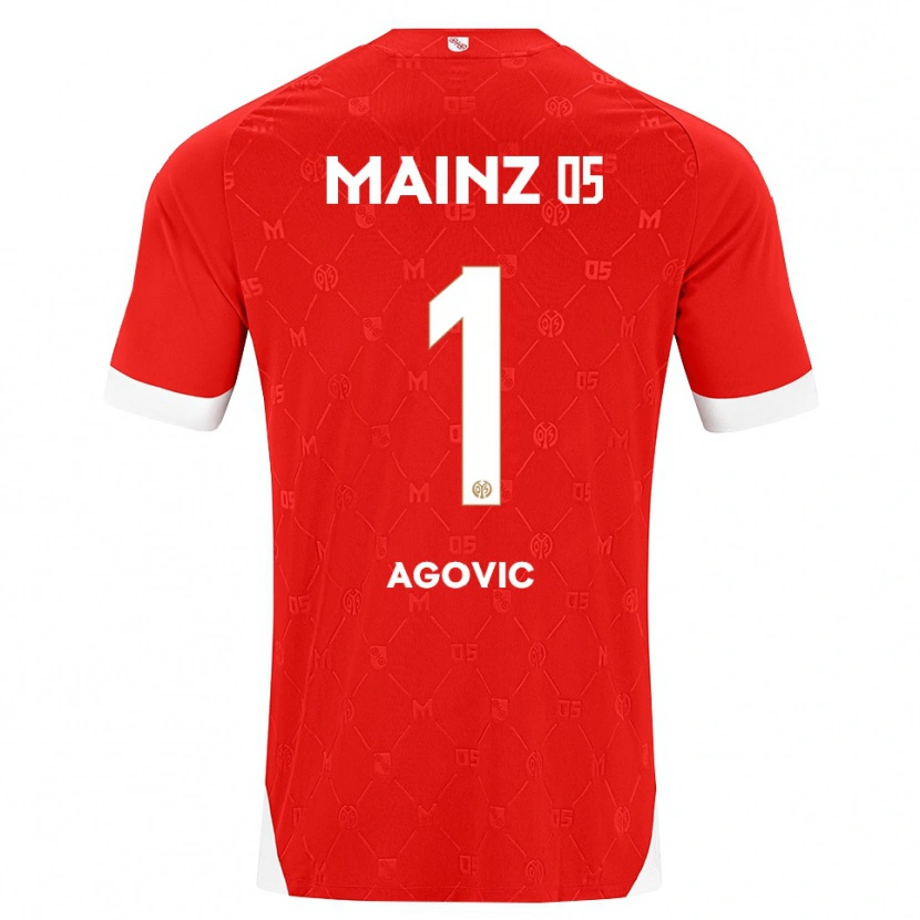 Danxen Femme Maillot Daris Agovic #1 Rouge Blanc Tenues Domicile 2026/27 T-Shirt