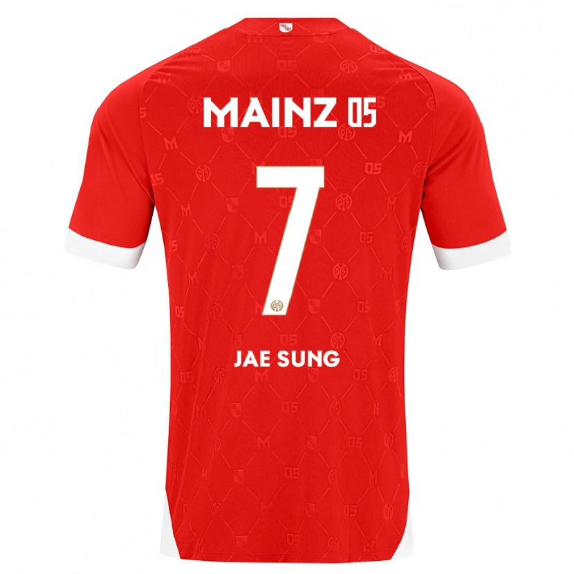 Danxen Femme Maillot Jae-Sung Lee #7 Rouge Blanc Tenues Domicile 2026/27 T-Shirt