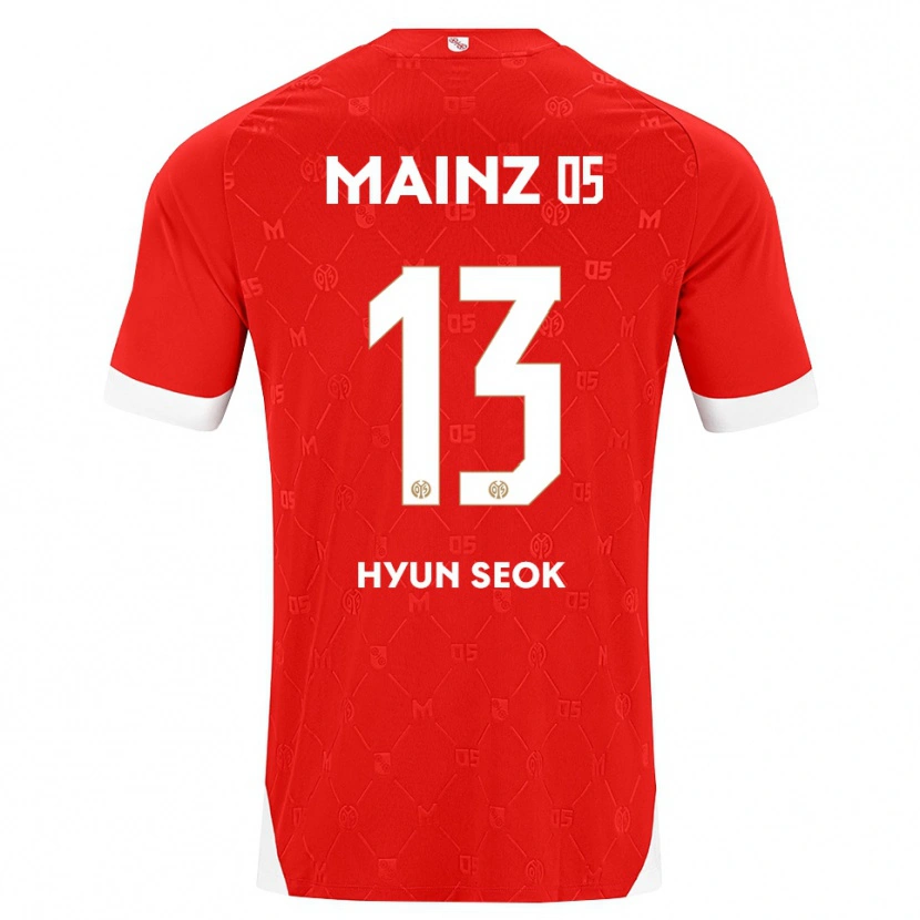 Danxen Femme Maillot Hyun-Seok Hong #13 Rouge Blanc Tenues Domicile 2026/27 T-Shirt