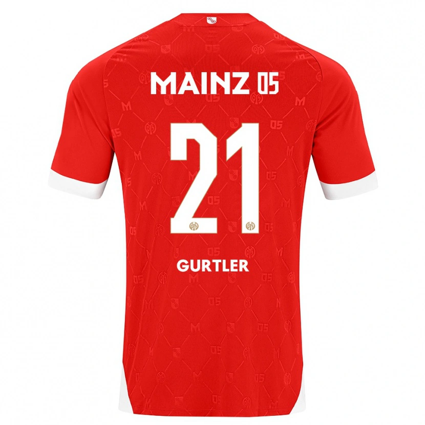 Danxen Femme Maillot Lisa Gürtler #21 Rouge Blanc Tenues Domicile 2026/27 T-Shirt