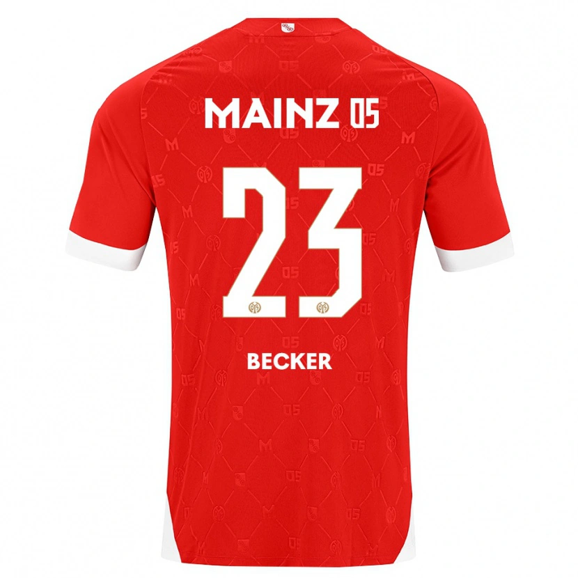 Danxen Femme Maillot Sheraldo Becker #23 Rouge Blanc Tenues Domicile 2026/27 T-Shirt