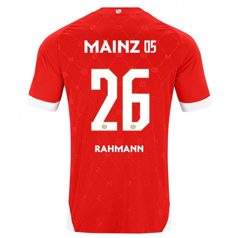 Danxen Femme Maillot Luke Rahmann #26 Rouge Blanc Tenues Domicile 2026/27 T-Shirt