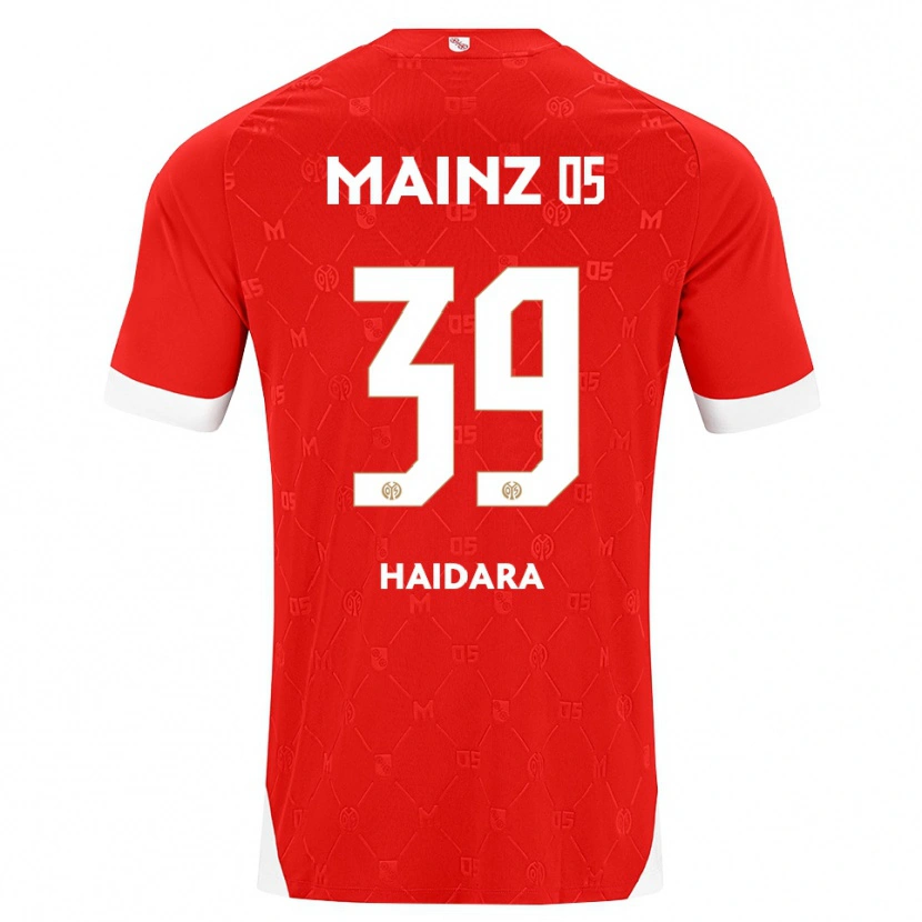 Danxen Femme Maillot Alynho Haidara #39 Rouge Blanc Tenues Domicile 2026/27 T-Shirt