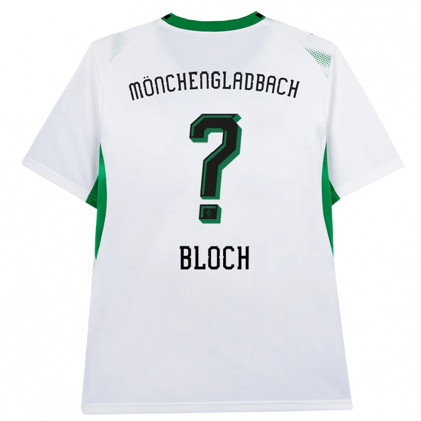Danxen Femme Maillot Stefan Bloch #0 Blanc Noir Vert Tenues Domicile 2026/27 T-Shirt