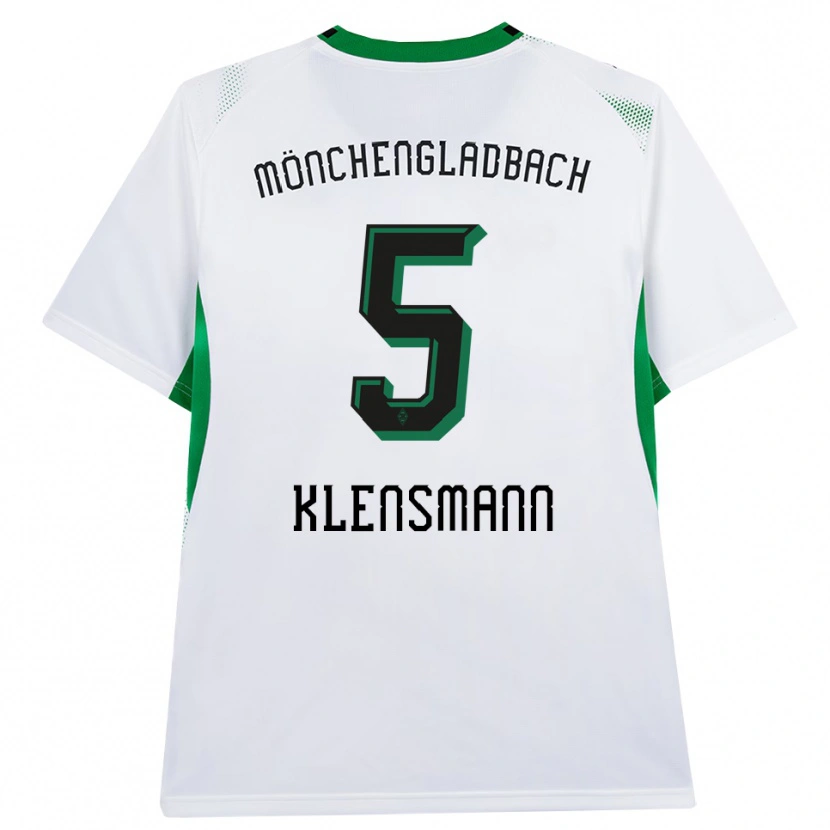 Danxen Femme Maillot Paula Klensmann #5 Blanc Noir Vert Tenues Domicile 2026/27 T-Shirt