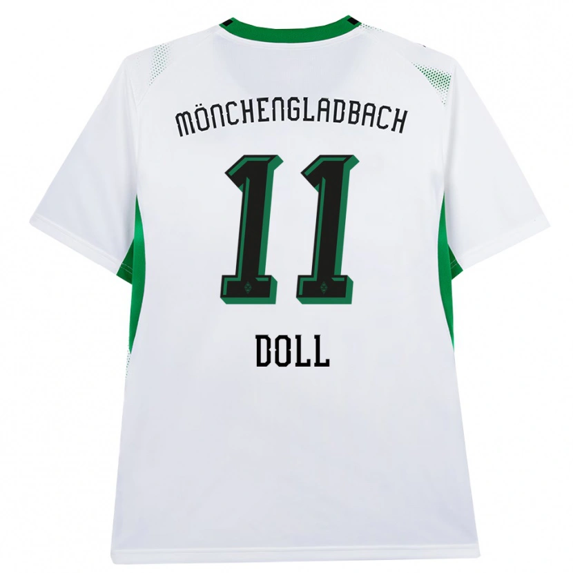 Danxen Femme Maillot Leo Doll #11 Blanc Noir Vert Tenues Domicile 2026/27 T-Shirt
