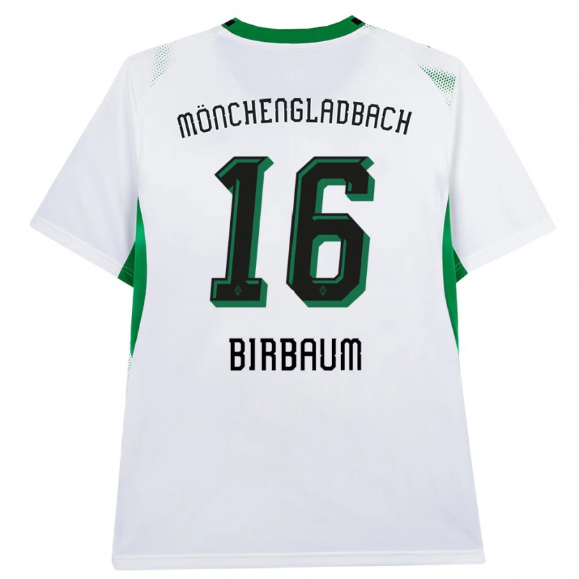 Danxen Femme Maillot Anne Birbaum #16 Blanc Noir Vert Tenues Domicile 2026/27 T-Shirt